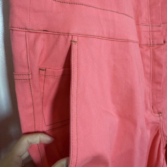 NWT! Wildfang The Essential Coverall Jumper Coral Pink 1X - Picture 7 of 16